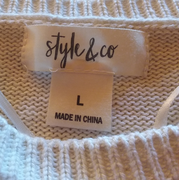 Style & Co. Large embroidered sweater - Picture 5 of 11